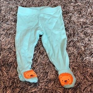 Gymboree 3-6 month lion feet pants EUC.